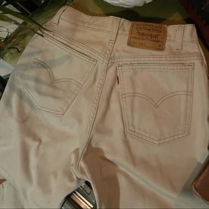 Vintage O-tab (orange) Levi’s 950s. Measure as a 30 waist.